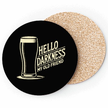 Discover Stout Beer Dark Friend Coasters