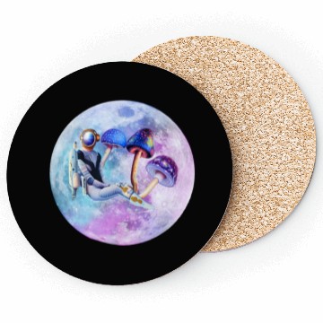 Discover Astronaut with mushrooms Coasters