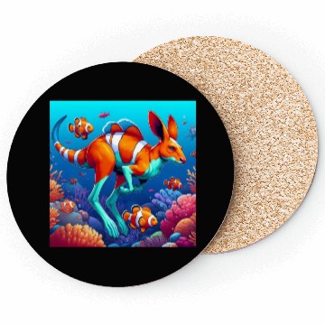 Discover The kangaroo-clown fish Coasters