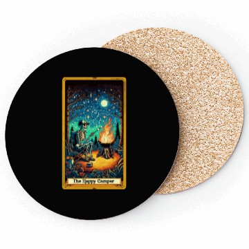 Discover The Happy Camper Tarot Coasters