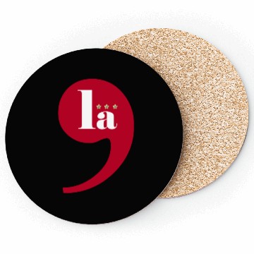 Discover Comma La - Kamala Harris 2024 Playful LA Election Coasters
