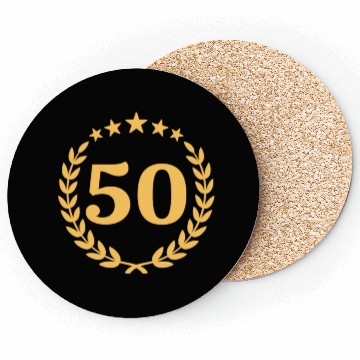 Discover 50th birthday Coasters