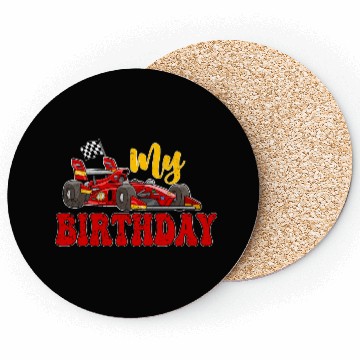 Discover My Birthday Race Car Coasters