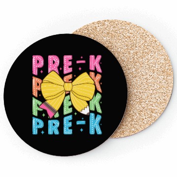 Discover Retro Coquette Pre-K Teacher Student Funny Back To Coasters