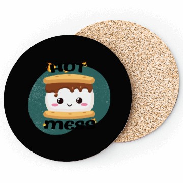 Discover Hot Mess Kawaii S'more Meme Coasters