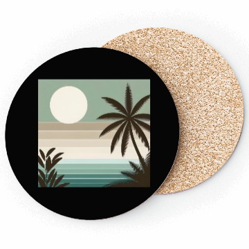 Discover Tropical Sunset Oasis Coasters