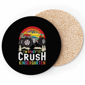 Discover I m Ready To Crush Kindergarten Monster Truck Back Coasters