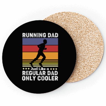 Discover Retro Half Marathon Running Dad Only Cooler Coasters