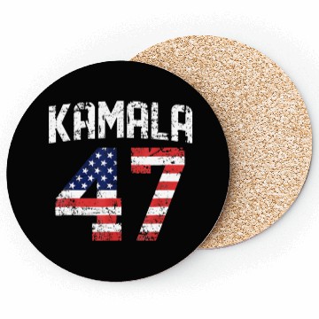 Discover Kamala 47 Kamala Harris for President 2024 America Coasters