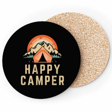 Discover Happy Camper - Camping Lover Coasters