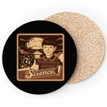 Discover Bold Science Typography for Active Minds Coasters