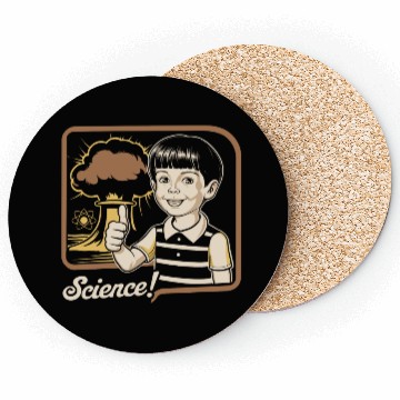 Discover Bold Science Typography for Active Minds Coasters