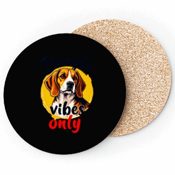Discover beagle vibes only Coasters