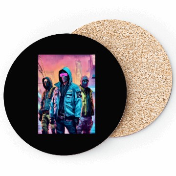 Discover Cyberpunk Vigilantes Coasters