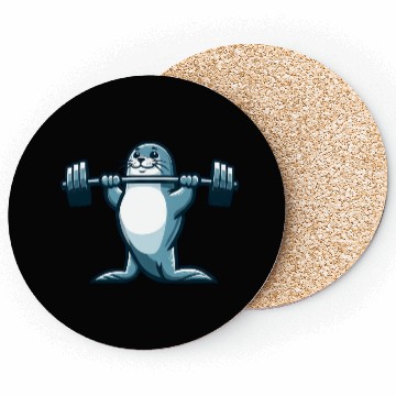 Discover Seal fitness workout gym barbells training Coasters