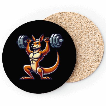 Discover Kangaroo barbell gym fitness workout training Coasters