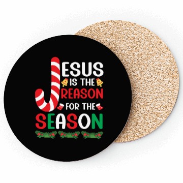 Discover Christian Jesus The Reason Christmas Stocking Coasters