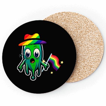 Discover Rainbow Lgbtq Weird Creature Coasters