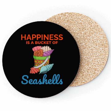 Discover Seashells Collector Beachcomber Sea Shell Ocean Coasters