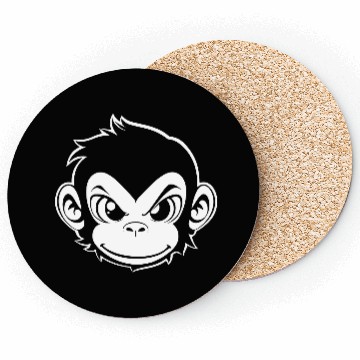 Discover Monkey, monkey head Coasters