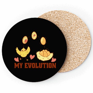 Discover Chick Evolution Farm Design for Chicken Farmer Coasters
