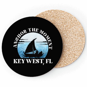 Discover Florida ANCHOR THE MOMENT KEY-WEST, FL Vintage Coasters