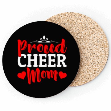 Discover Proud Cheer Mom Cheerleading Mommy Mother's Day Coasters