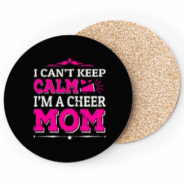 Discover Keep Calm Cheer Mom Cheerleading Mother's Day Coasters