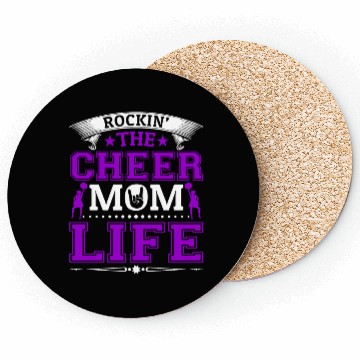 Discover Tha Cheer Mom Life Cheerleading Mommy Mother's Day Coasters