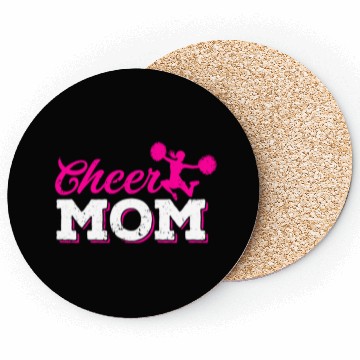 Discover Cheer Mom Funny Cheerleading Mommy Mother's Day Coasters