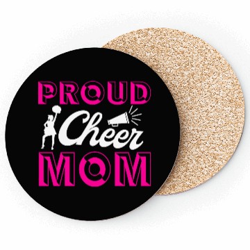 Discover Proud Cheer Mom Cheerleading Mommy Mother's Day Coasters