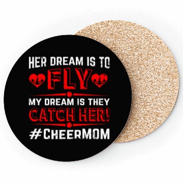 Discover Dream Cheer Mom Cheerleading Mommy Mother's Day Coasters