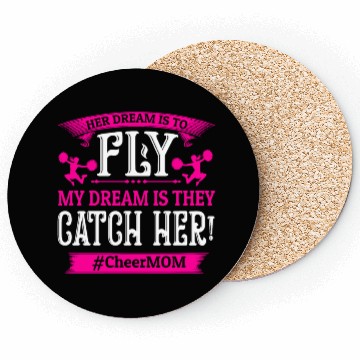 Discover Dream Cheer Mom Cheerleading Mommy Mother's Day Coasters