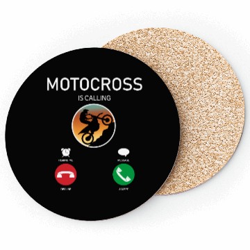 Discover MOTOCROSS PHONE CALLING INTERFACE FUNNY DESIGN Coasters