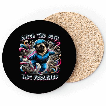 Discover Breakdancing B-boy Catch the Beat Coasters