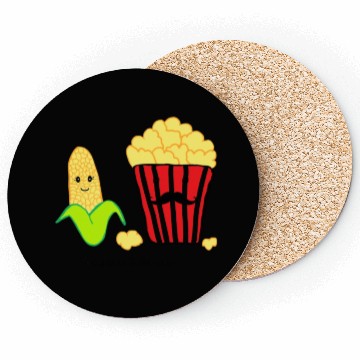 Discover Baby corn and Popcorn Father and Baby design Coasters