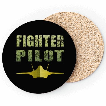Discover Fighter Pilot F-35 Art Design Coasters