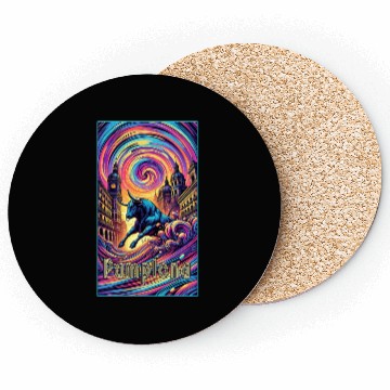 Discover Pamplona Spain art Coasters