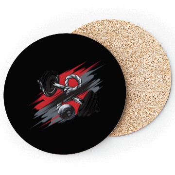 Discover Gym Design with Dumbbells Coasters