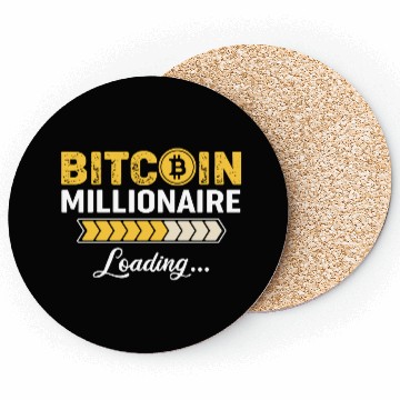 Discover Bitcoin Millionaire loading Design Coasters