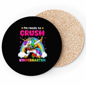 Discover I'm Ready To Crush Kindergarten Unicorn Coasters