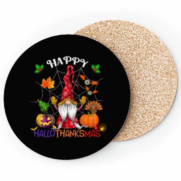 Discover Happy HalloThanksMas Gnome Coasters