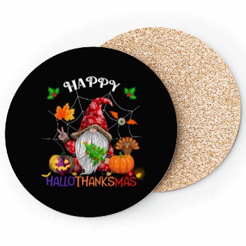 Discover Happy HalloThanksMas Gnome Coasters
