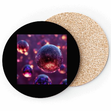 Discover Purple Orbs Coasters