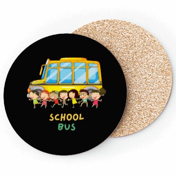Discover Cool School Bus Here I Come Back to School Driver Coasters