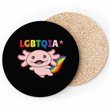 Discover Axolotl - Rainbow Flag LGBT Pride Coasters