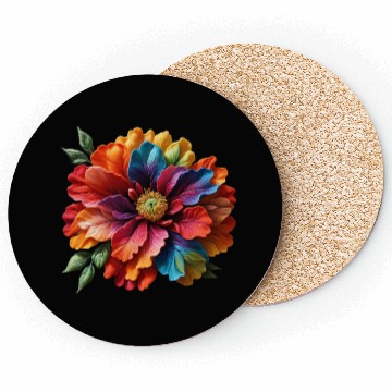 Discover Vibrant Spectrum Bloom Coasters