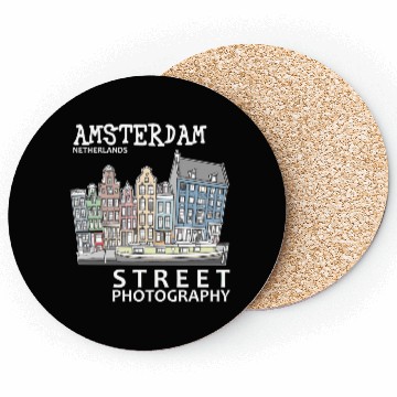 Discover Amsterdam Street Photography Coasters