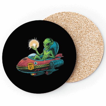 Discover Alien in Area 51 Craft Coasters