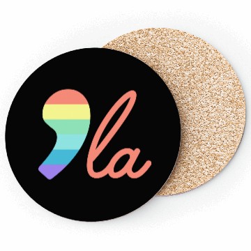 Discover Comma La Kamala Harris Rainbow Election 2024 Coasters
